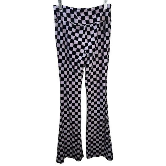 NWOT No Boundaries High Rise Pull On Flare Pants Size 7 Junior - Picture 2 of 3